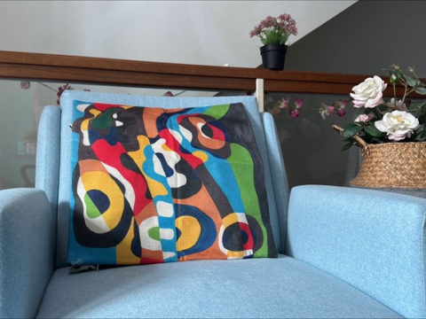 Art on cushion covers