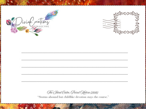 Art on gift postcards series