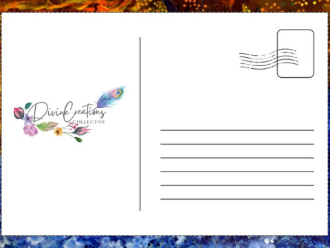 Postcards for festive gifting, wide variety in different patterns with varied art themes. Featured here : "The Ideal Decision“